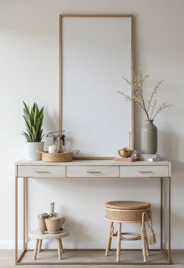 29 Entryway Table Decor Tips That Look Designer-Approved - 4. Use a Decorative Tray