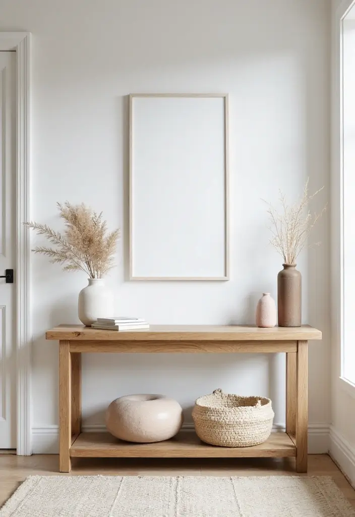 29 Entryway Table Decor Tips That Look Designer-Approved - 5. Keep It Minimal