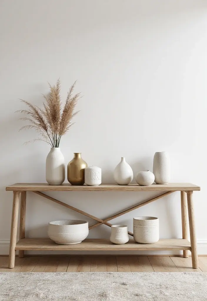 29 Entryway Table Decor Tips That Look Designer-Approved - 9. Play with Scale