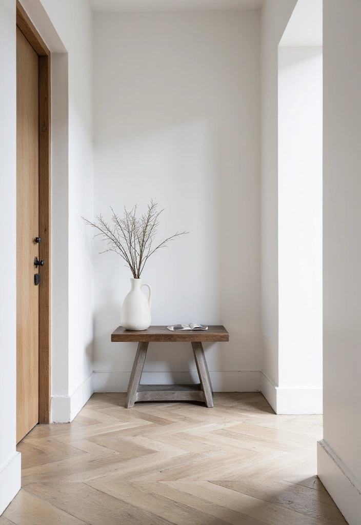 29 Modern Entryway Ideas for a Sleek Minimal Look - 18. Simple Side Tables