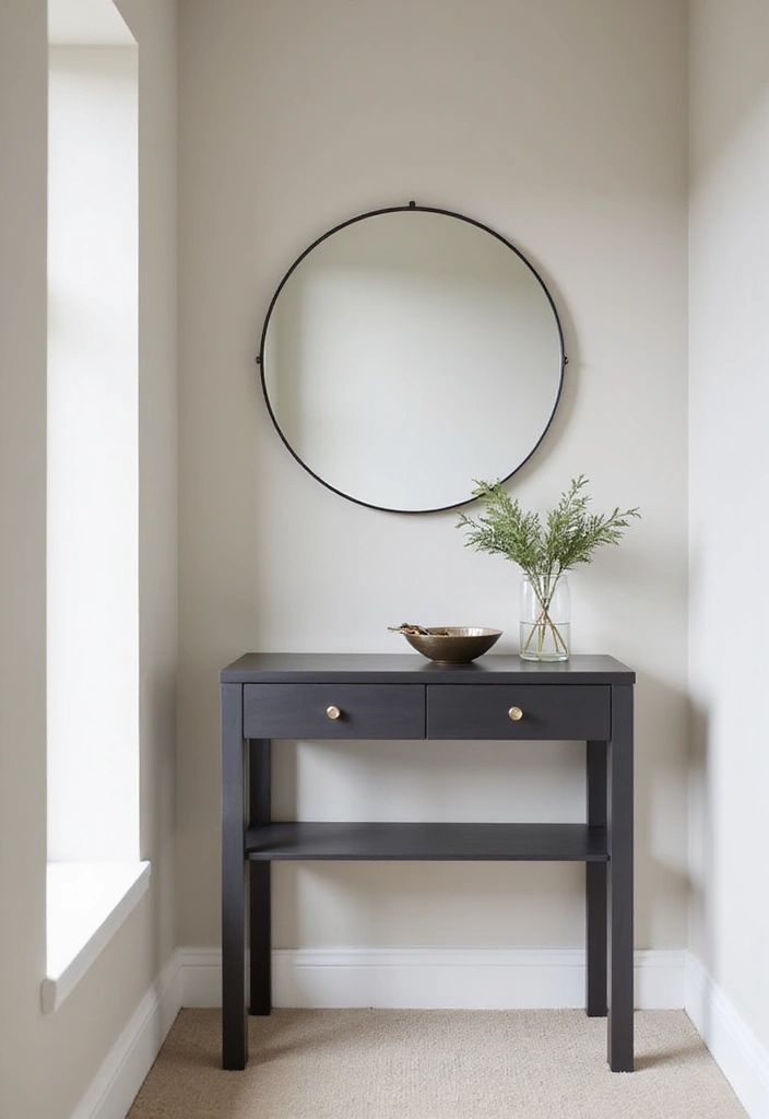 29 Modern Entryway Ideas for a Sleek Minimal Look - 2. Minimalist Console Table