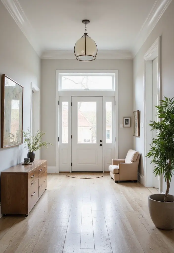 29 Modern Entryway Ideas for a Sleek Minimal Look - 20. Open Space Concept