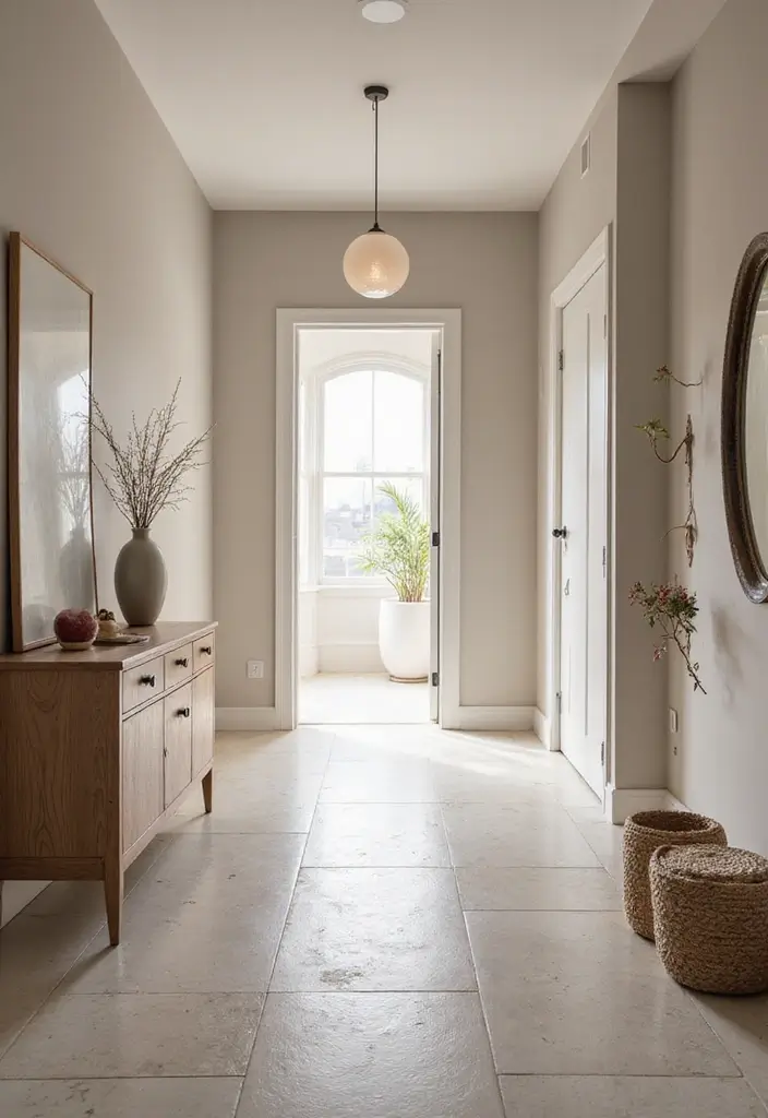 29 Modern Entryway Ideas for a Sleek Minimal Look - 26. Use of Neutral Colors