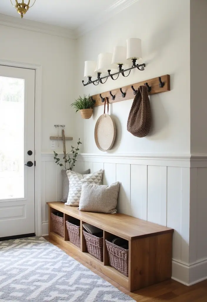 29 Modern Entryway Ideas for a Sleek Minimal Look - 6. Clever Storage Solutions