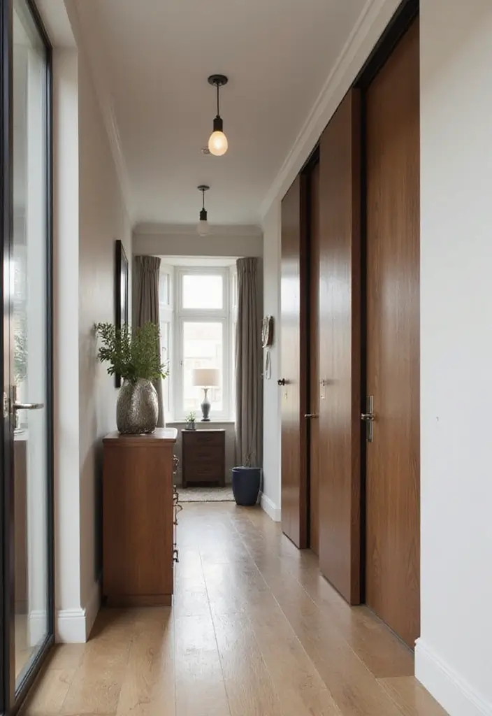 29 Narrow Hallway Ideas That Maximize Small Spaces 17 29 Narrow Hallway Ideas That Maximize Small Spaces - 17. Sliding Doors