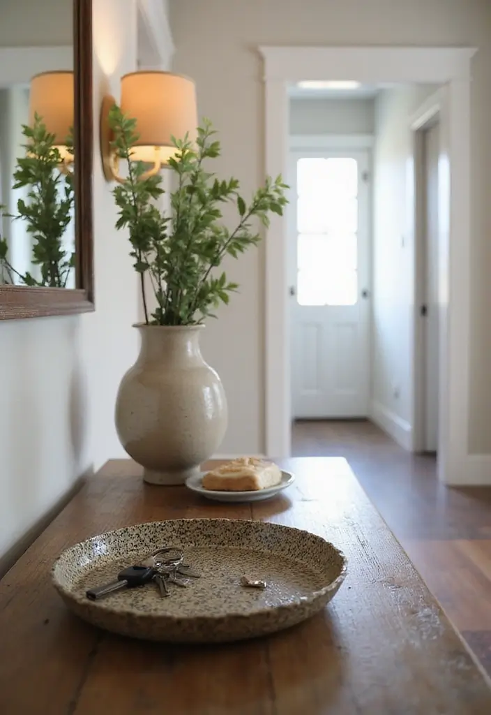 29 Narrow Hallway Ideas That Maximize Small Spaces 20 29 Narrow Hallway Ideas That Maximize Small Spaces - 20. Decorative Trays