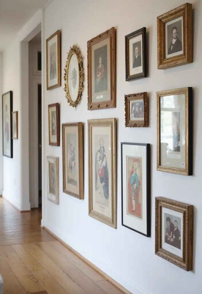 29 Narrow Hallway Ideas That Maximize Small Spaces 3 29 Narrow Hallway Ideas That Maximize Small Spaces - 3. Gallery Wall