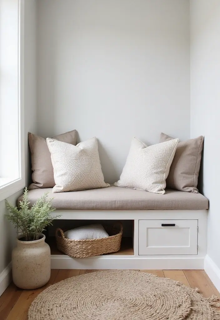 25 Corner Entryway Ideas That Save Space Beautifully 3 25 Corner Entryway Ideas That Save Space Beautifully - 3. Bench with Hidden Storage