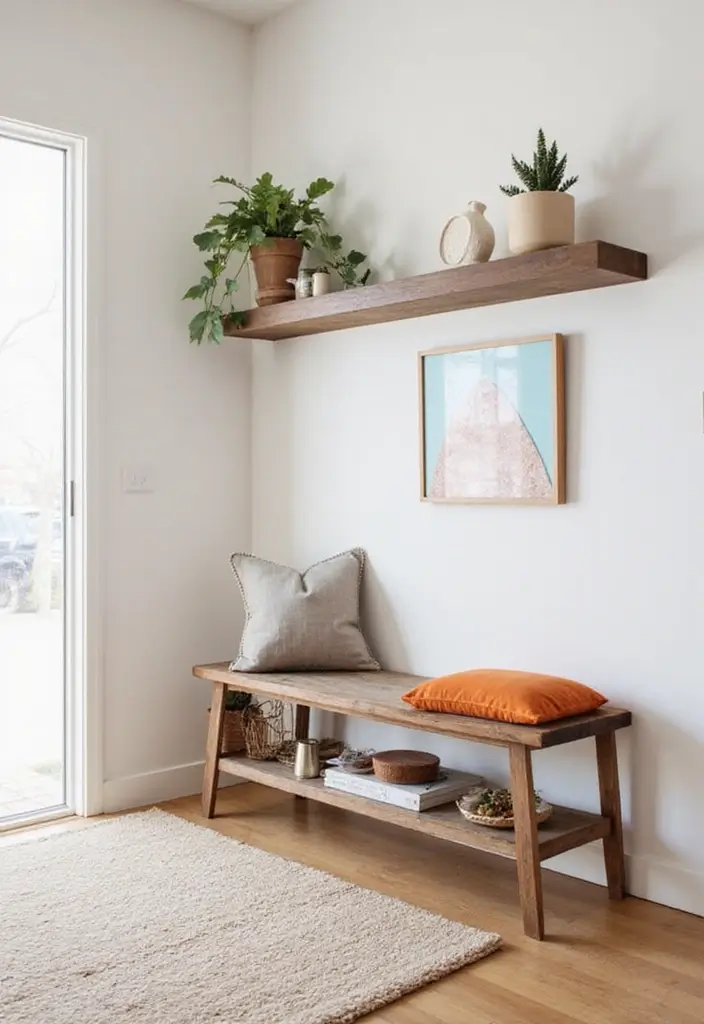 28 Mid Century Modern Entryway Styles That Look Timeless 3 28 Mid Century Modern Entryway Styles That Look Timeless - 3. Minimalist Approach