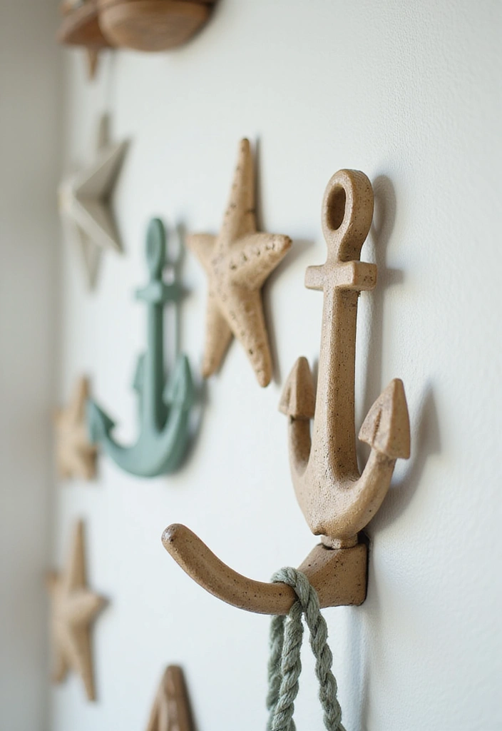 30 Coastal Entryway Ideas That Feel Breezy and Relaxed 1 30 Coastal Entryway Ideas That Feel Breezy and Relaxed - 1. Nautical-Inspired Hooks