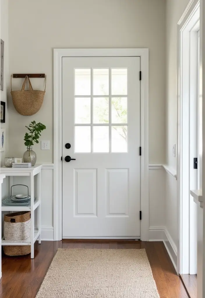 30 Coastal Entryway Ideas That Feel Breezy and Relaxed 24 30 Coastal Entryway Ideas That Feel Breezy and Relaxed - 24. Clear Entryway Essentials