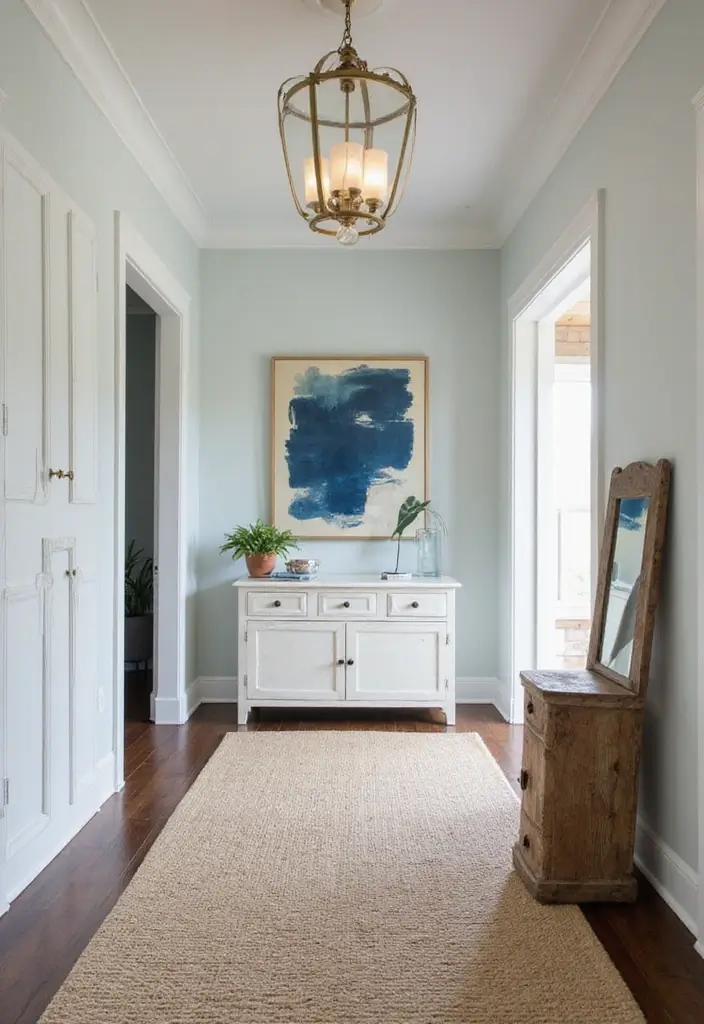 30 Coastal Entryway Ideas That Feel Breezy and Relaxed 27 30 Coastal Entryway Ideas That Feel Breezy and Relaxed - 27. Creating a Focal Point
