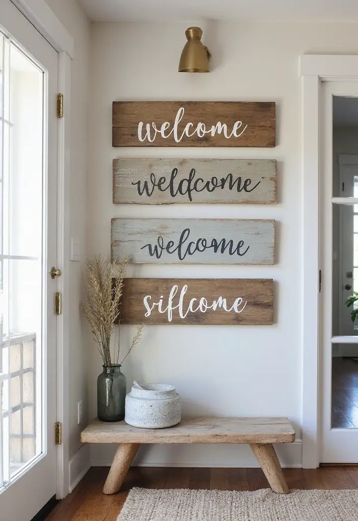 30 Coastal Entryway Ideas That Feel Breezy and Relaxed 29 30 Coastal Entryway Ideas That Feel Breezy and Relaxed - 29. Inviting Signage
