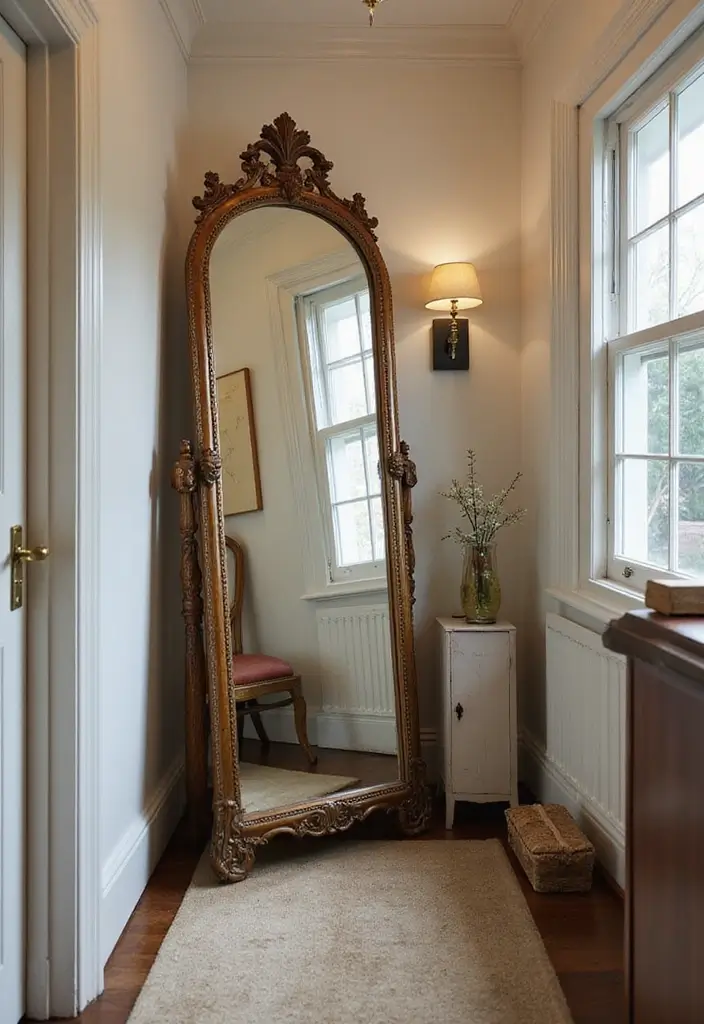 30 Entryway Mirror Ideas That Double the Style 12 30 Entryway Mirror Ideas That Double the Style - 12. Vintage Folding Mirrors