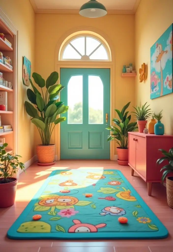 30 Entryway Rug Ideas That Anchor the Whole Space 25 30 Entryway Rug Ideas That Anchor the Whole Space - 25. Interactive Play Mats for Kids