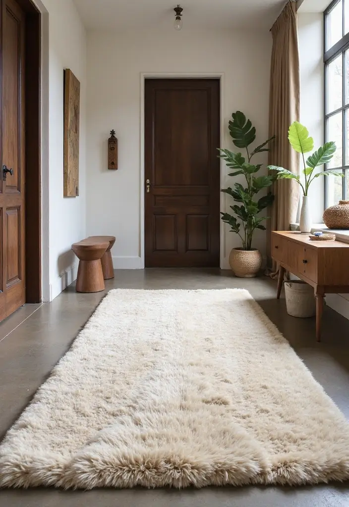 30 Entryway Rug Ideas That Anchor the Whole Space 3 30 Entryway Rug Ideas That Anchor the Whole Space - 3. Eco-Friendly Wool Wonders