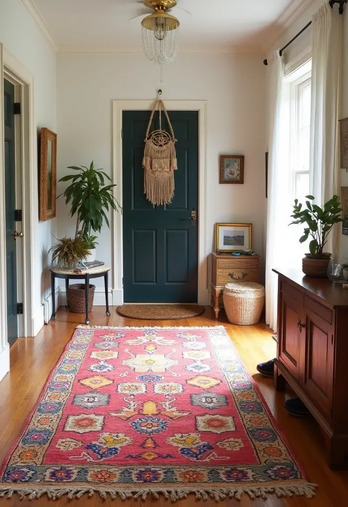 30 Entryway Rug Ideas That Anchor the Whole Space 4 30 Entryway Rug Ideas That Anchor the Whole Space - 4. Upcycled Natural Fiber Rugs