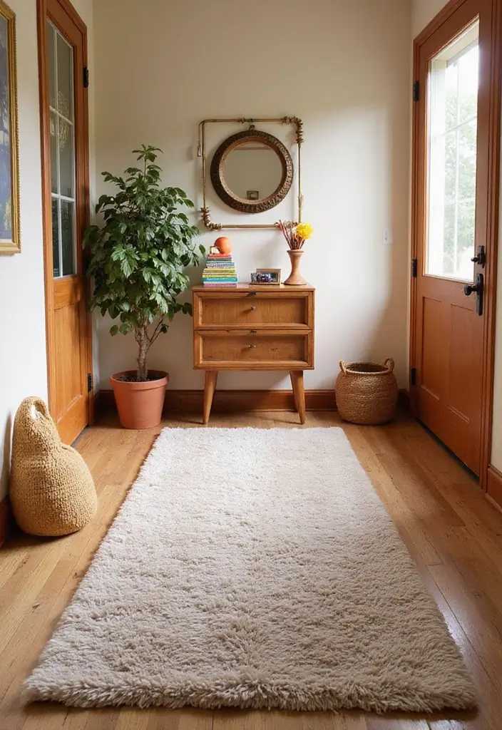 30 Entryway Rug Ideas That Anchor the Whole Space 7 30 Entryway Rug Ideas That Anchor the Whole Space - 7. Sustainable Cotton Rugs