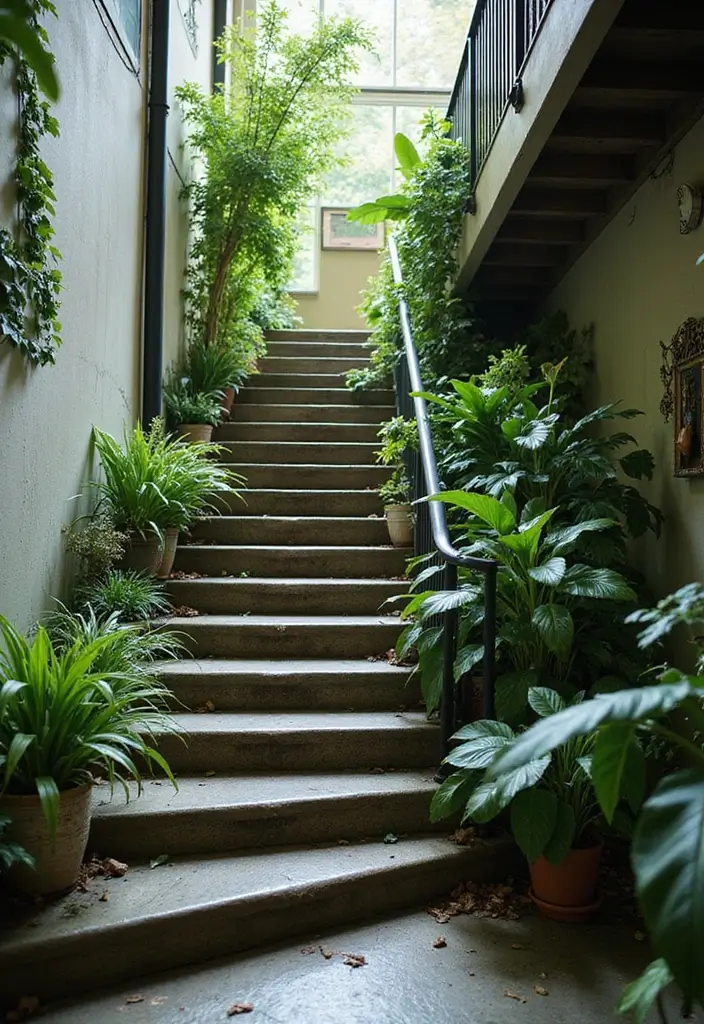 30 Green Hallway Inspirations Full of Fresh Energy 20 30 Green Hallway Inspirations Full of Fresh Energy - 20. Green-themed Staircases