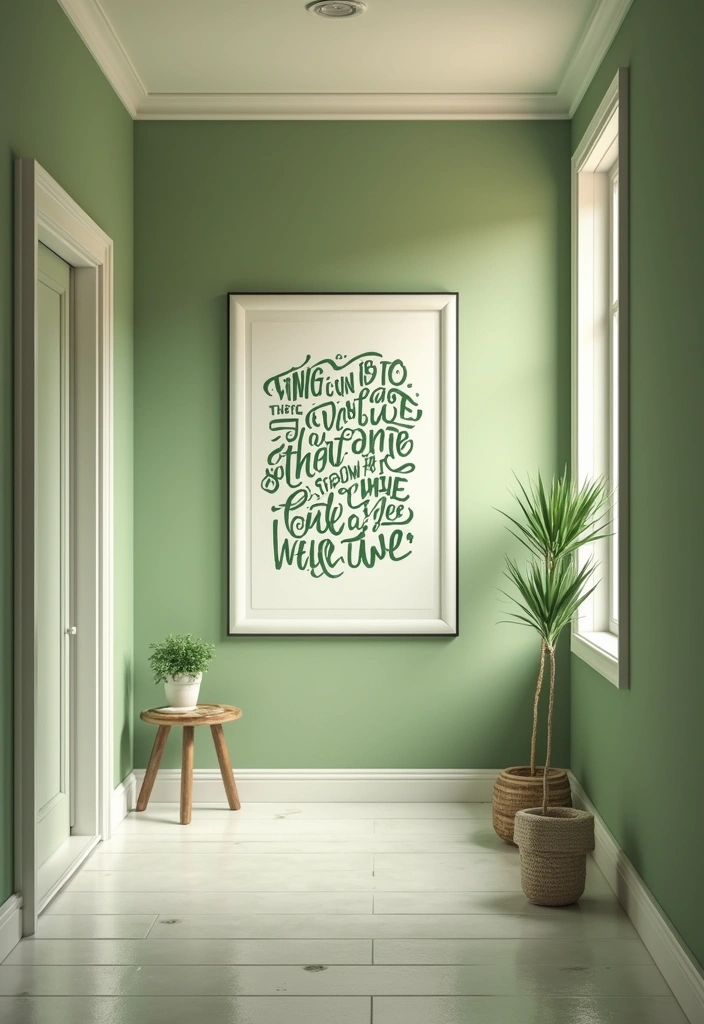 30 Green Hallway Inspirations Full of Fresh Energy 21 30 Green Hallway Inspirations Full of Fresh Energy - 21. Inspirational Quotes