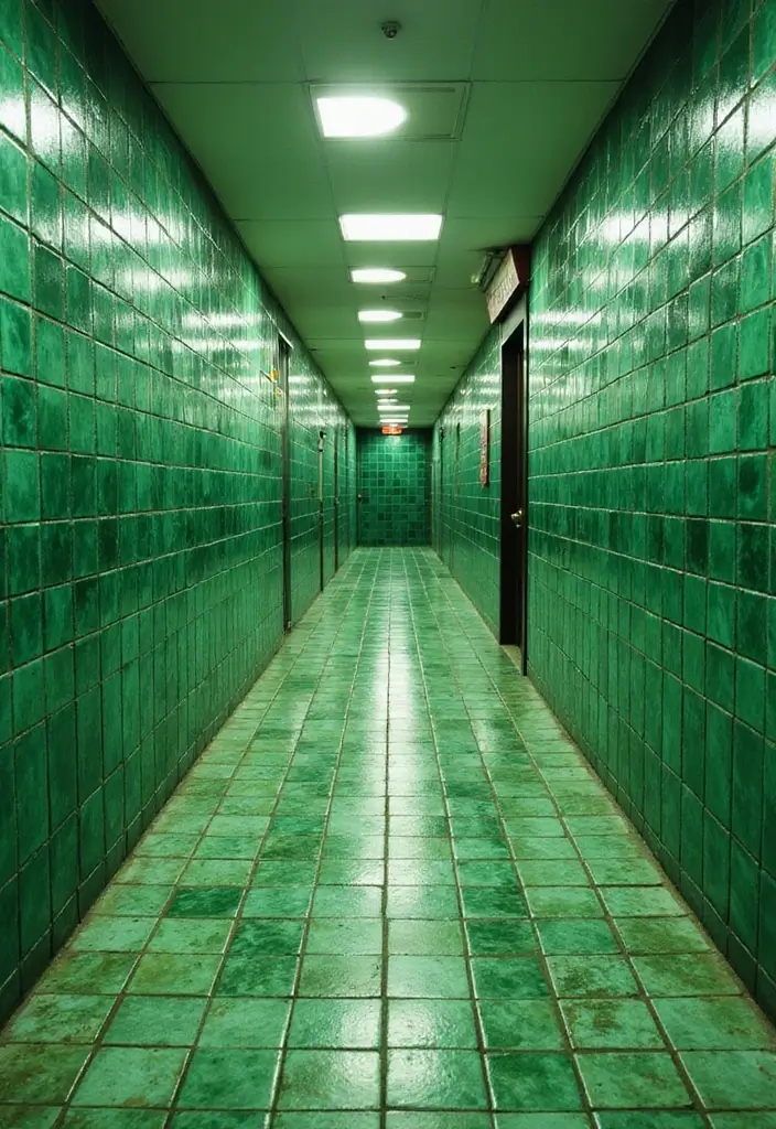 30 Green Hallway Inspirations Full of Fresh Energy 23 30 Green Hallway Inspirations Full of Fresh Energy - 23. Green Tile Patterns