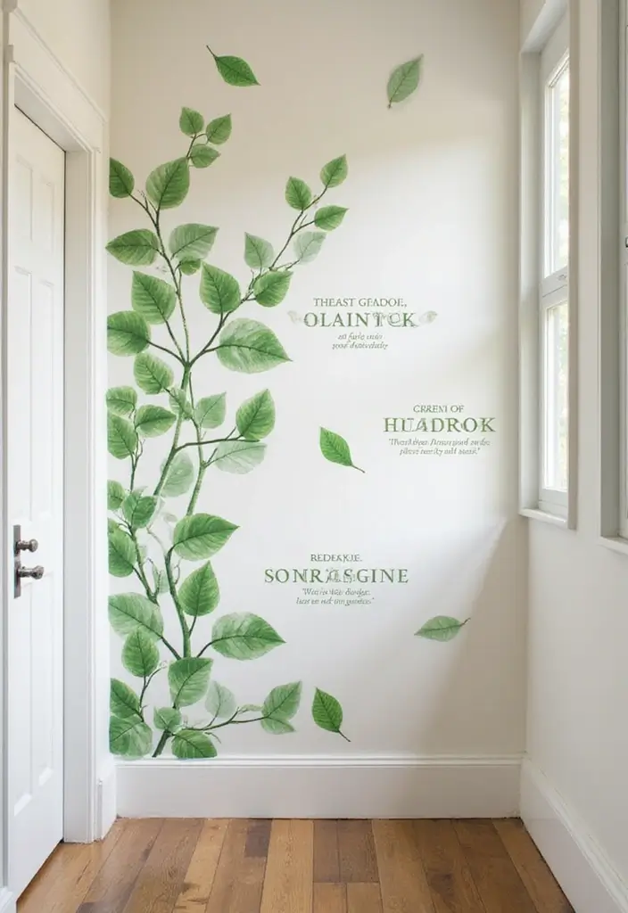 30 Green Hallway Inspirations Full of Fresh Energy 28 30 Green Hallway Inspirations Full of Fresh Energy - 28. Green Wall Decals