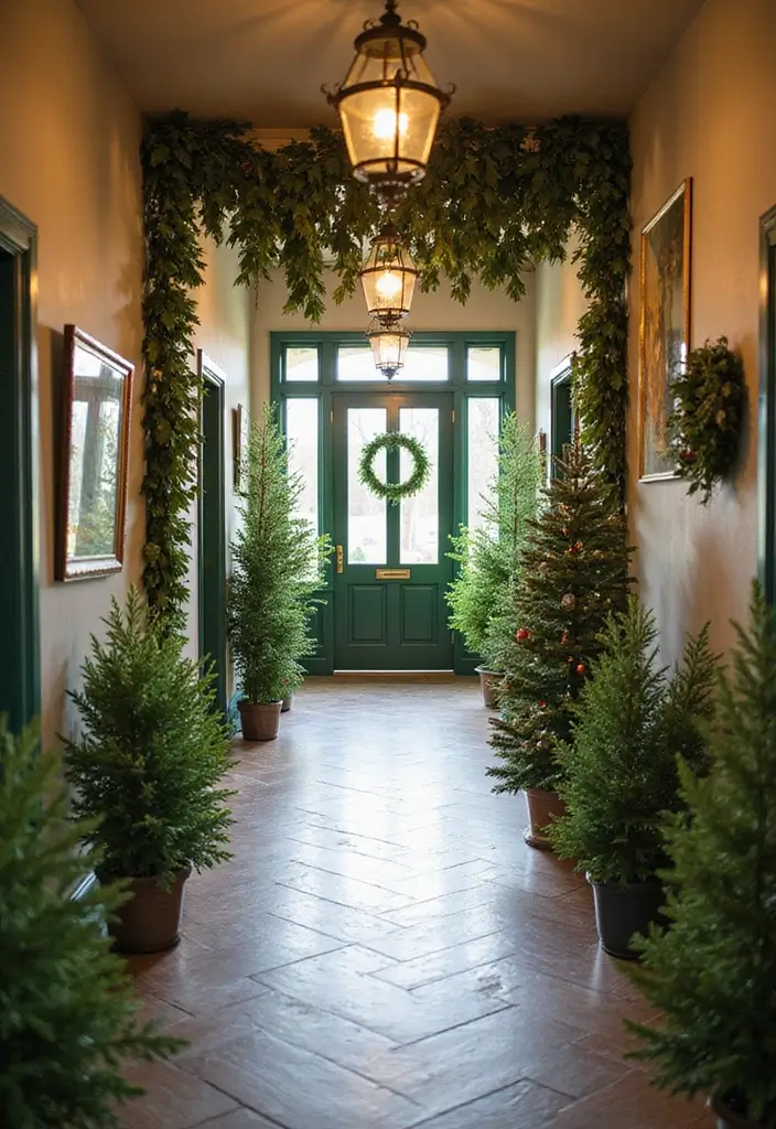 30 Green Hallway Inspirations Full of Fresh Energy 30 30 Green Hallway Inspirations Full of Fresh Energy - 30. Seasonal Green Decor