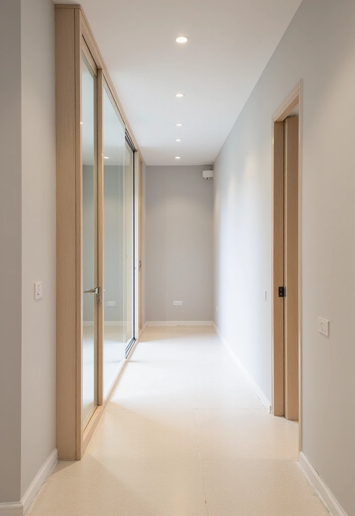 30 Hallway Decorating Ideas That Transform Empty Spaces 11 30 Hallway Decorating Ideas That Transform Empty Spaces - 11. Keep it Minimal with Clean Lines