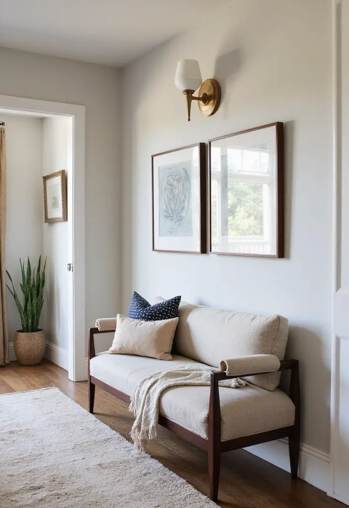 30 Hallway Decorating Ideas That Transform Empty Spaces 17 30 Hallway Decorating Ideas That Transform Empty Spaces - 17. The Power of a Statement Bench