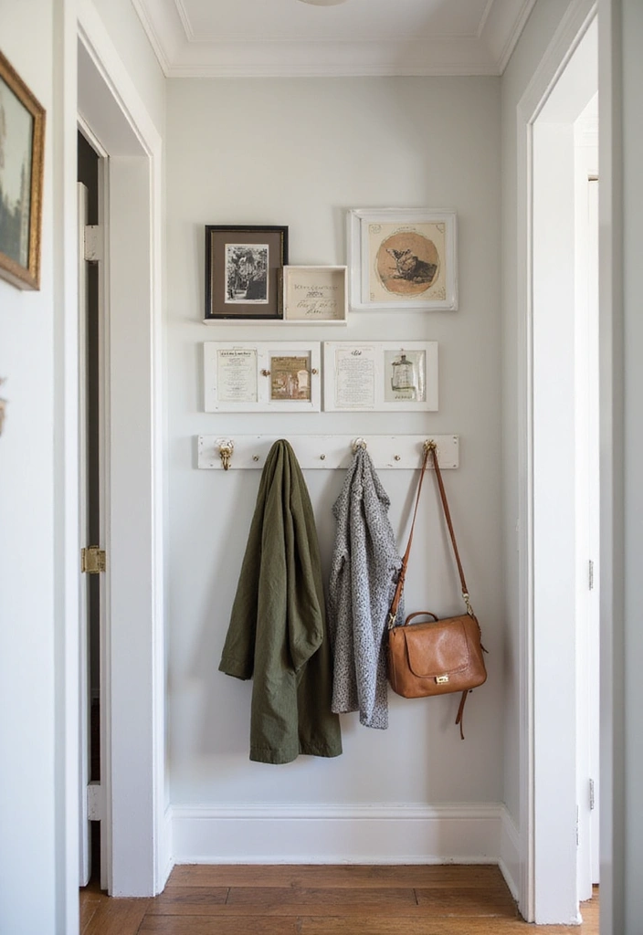 30 Hallway Decorating Ideas That Transform Empty Spaces 21 30 Hallway Decorating Ideas That Transform Empty Spaces - 21. Utilize Wall Space with Hooks and Racks