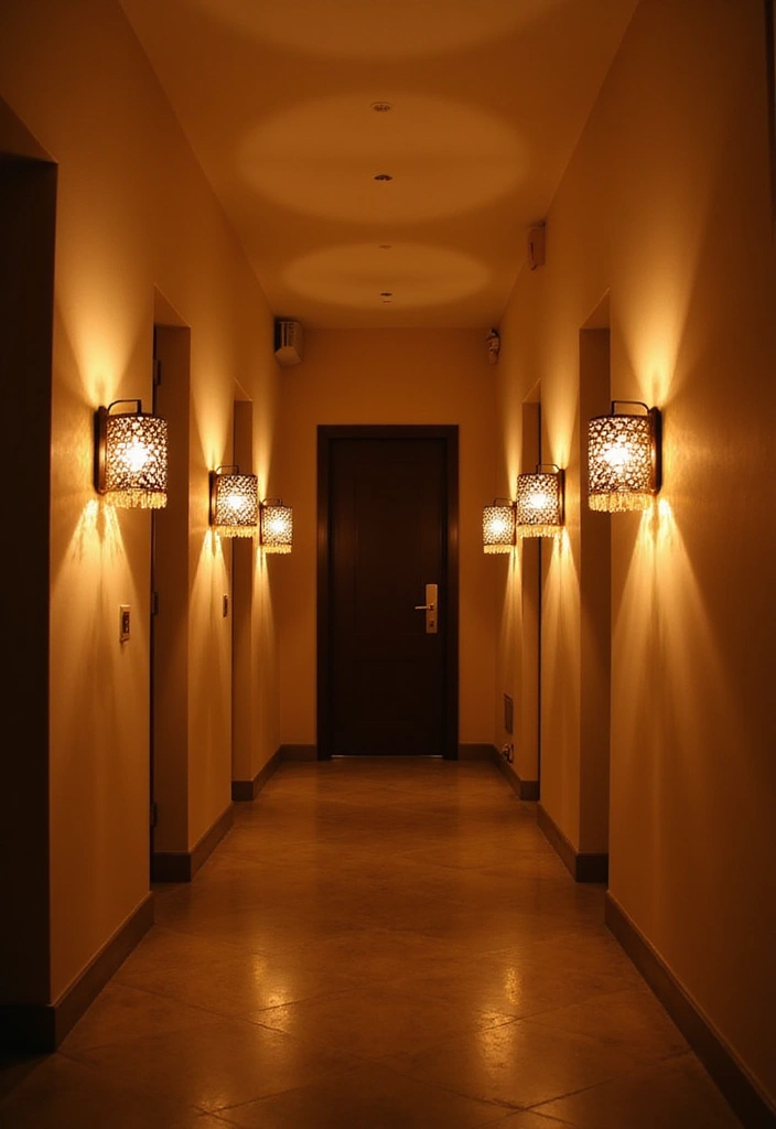 30 Hallway Decorating Ideas That Transform Empty Spaces 6 30 Hallway Decorating Ideas That Transform Empty Spaces - 6. Mood Lighting Makes All the Difference