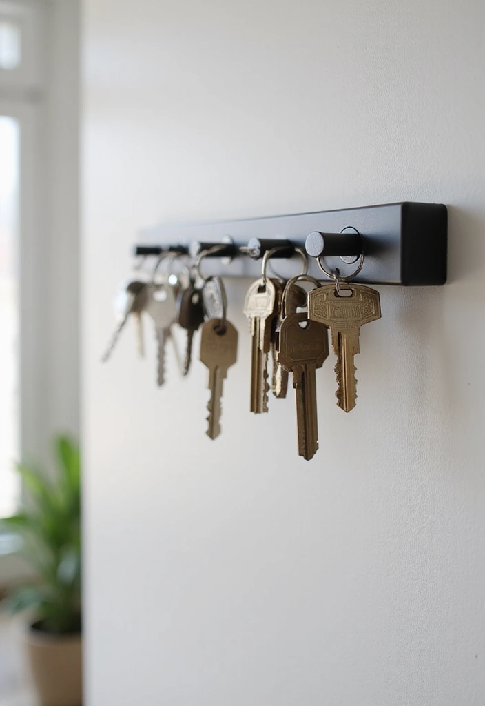 30 Key Holder Entryway Ideas That Are Cute and Practical - 13. Magnetic Key Holder