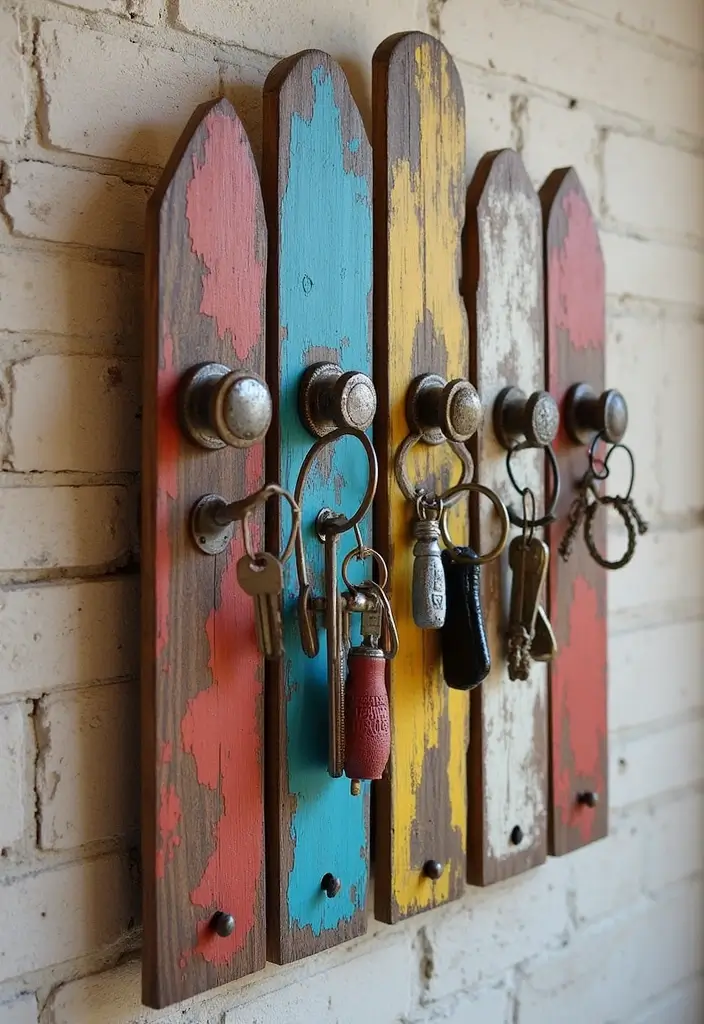 30 Key Holder Entryway Ideas That Are Cute and Practical - 2. Vintage Door Knob Key Holder