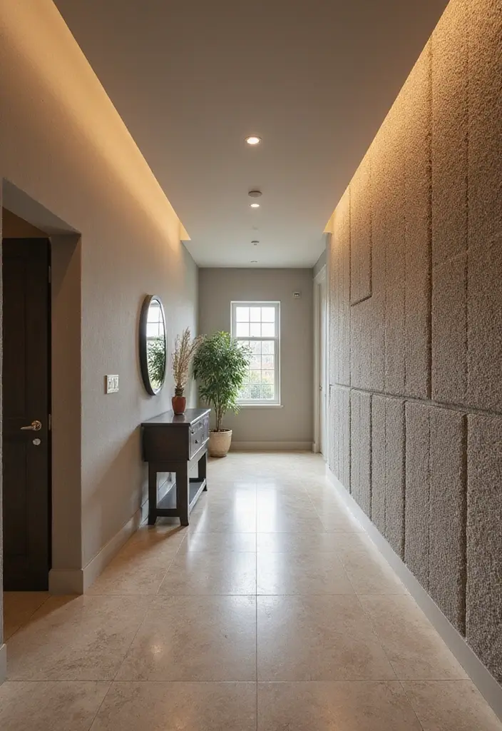 30 Long Entryway Ideas That Feel Cohesive and Inviting 29. Wall Treatments for Sound Absorption