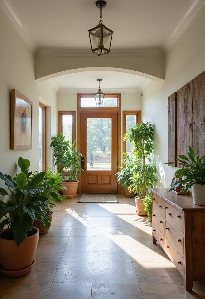 30 Long Entryway Ideas That Feel Cohesive and Inviting 3. Natural Elements
