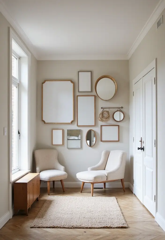 30 Long Entryway Ideas That Feel Cohesive and Inviting 4. Gallery Wall