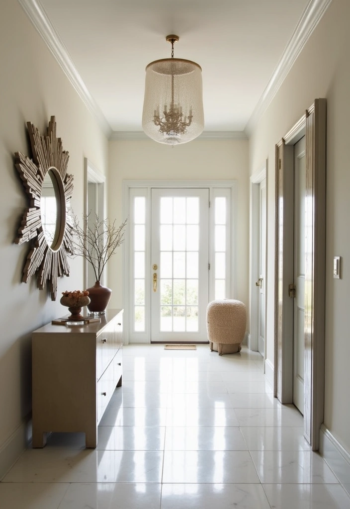 30 Long Entryway Ideas That Feel Cohesive and Inviting 9. Mirrored Accents