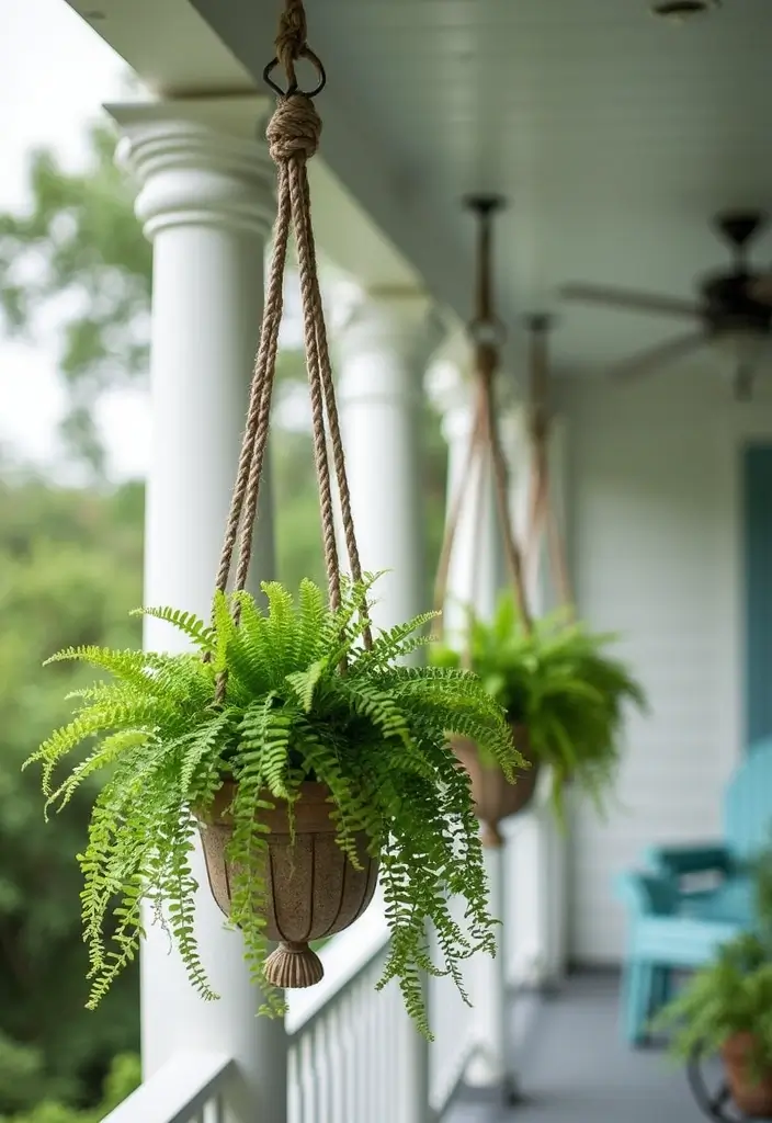 30 Outdoor Entryway Ideas to Boost Curb Appeal 20 30 Outdoor Entryway Ideas to Boost Curb Appeal - 20. Plant Hangers