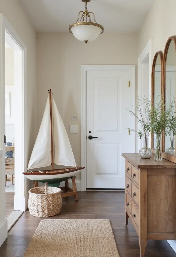 30 Outdoor Entryway Ideas to Boost Curb Appeal 29 30 Outdoor Entryway Ideas to Boost Curb Appeal - 29. Vintage Sailboats