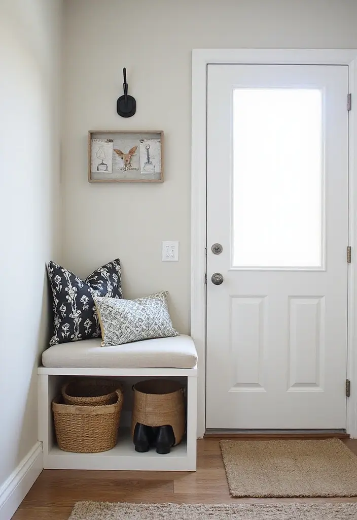 30 Small Entryway Ideas That Feel Bigger and Brighter 16 30 Small Entryway Ideas That Feel Bigger and Brighter - 16. Compact Benches