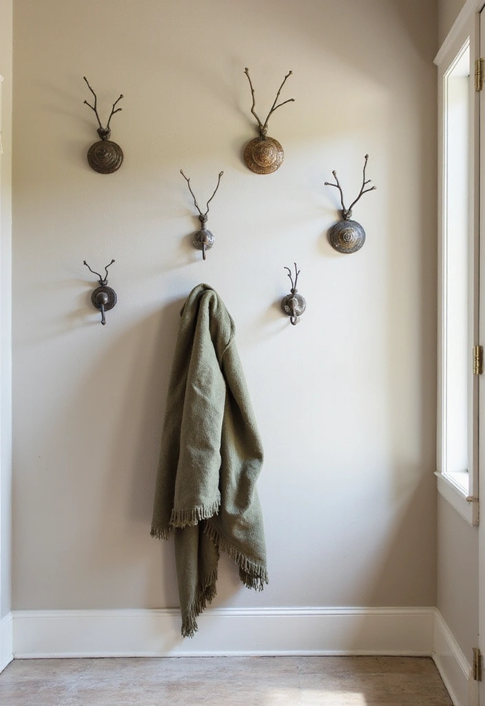 30 Small Entryway Ideas That Feel Bigger and Brighter 21 30 Small Entryway Ideas That Feel Bigger and Brighter - 21. Elegant Wall Hooks
