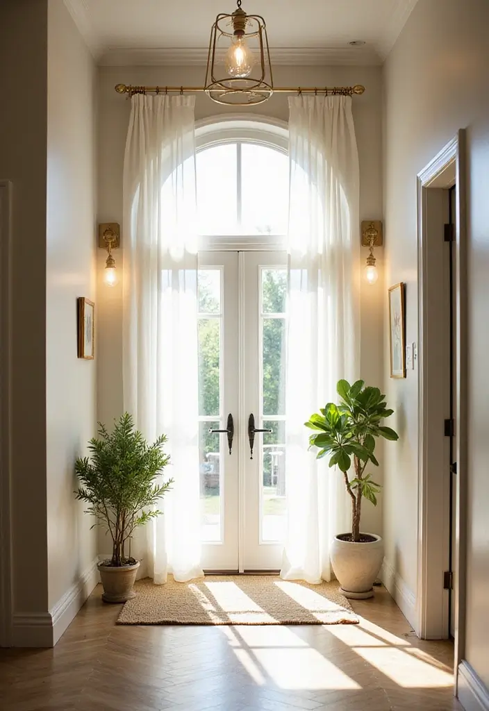 30 Small Entryway Ideas That Feel Bigger and Brighter 4 30 Small Entryway Ideas That Feel Bigger and Brighter - 4. Light-Infused Designs