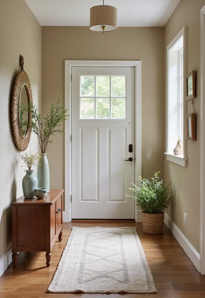30 Small Entryway Ideas That Feel Bigger and Brighter 6 30 Small Entryway Ideas That Feel Bigger and Brighter - 6. Cohesive Color Schemes