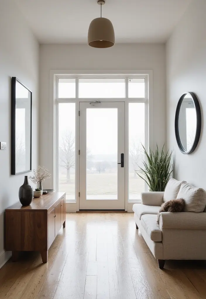30 Small Entryway Ideas That Feel Bigger and Brighter 8 30 Small Entryway Ideas That Feel Bigger and Brighter - 8. Minimalist Approach