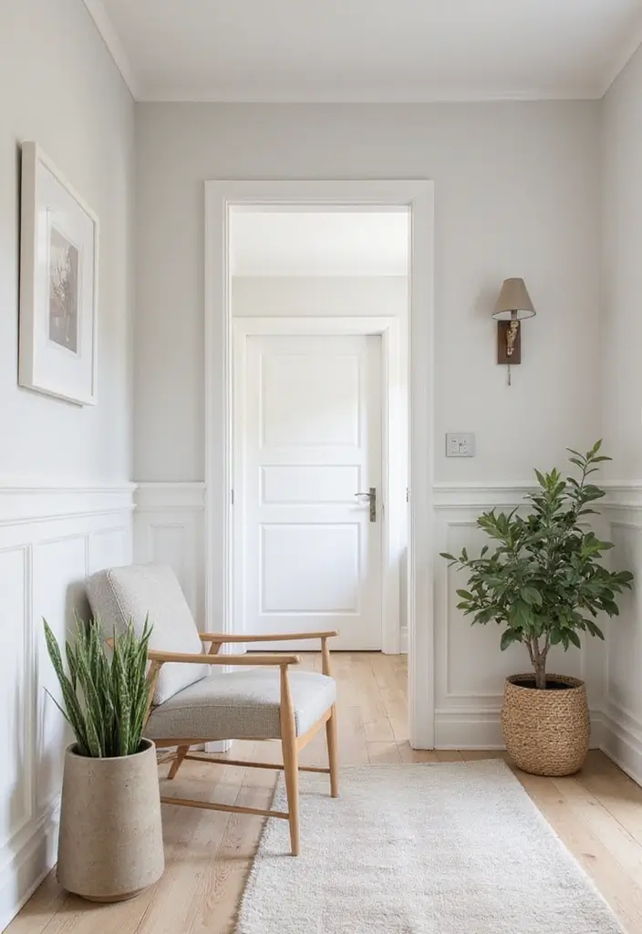 29 Wainscoting Entryway Ideas That Add Instant Character 6 29 Wainscoting Entryway Ideas That Add Instant Character - 6. Minimalist Wainscoting