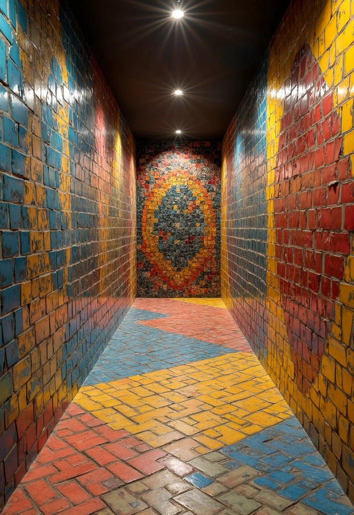 27 Tiled Hallway Inspirations That Add Personality 7 27 Tiled Hallway Inspirations That Add Personality - 7. Artistic Mosaic Tiles