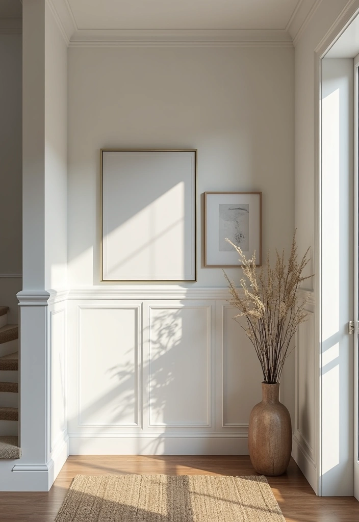 29 Wainscoting Entryway Ideas That Add Instant Character 8 29 Wainscoting Entryway Ideas That Add Instant Character - 8. Contemporary Panel Wainscoting