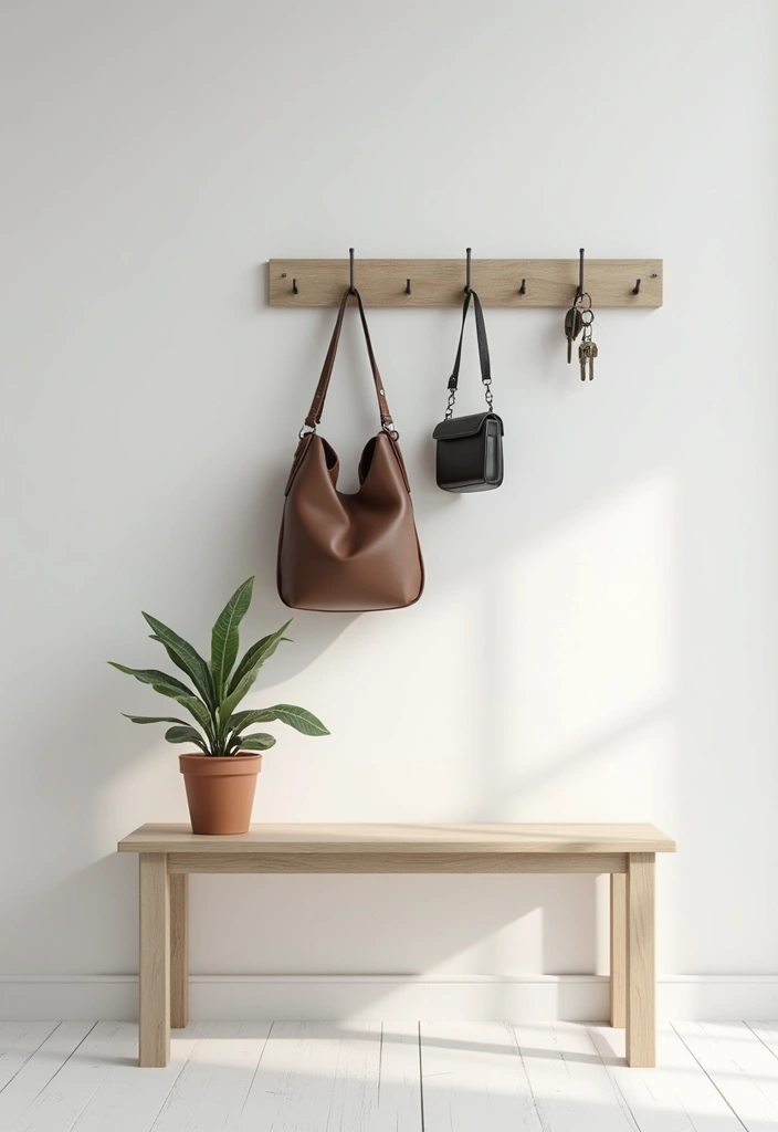 25 Corner Entryway Ideas That Save Space Beautifully 1 25 Corner Entryway Ideas That Save Space Beautifully - 1. Slim Console Table with Hooks