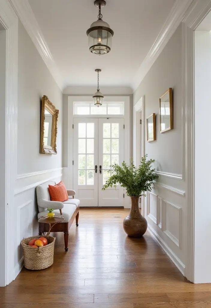 29 Wainscoting Entryway Ideas That Add Instant Character 1 29 Wainscoting Entryway Ideas That Add Instant Character - 1. Classic White Wainscoting