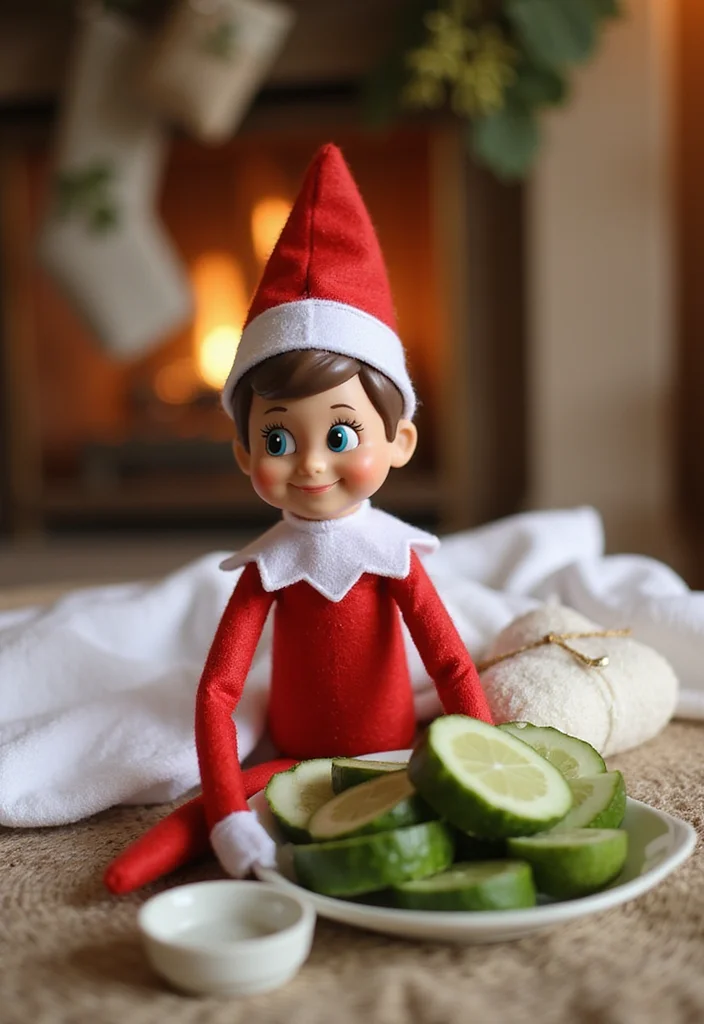 10 Elf on the Shelf Bathroom Ideas for Cute Funny Holiday Moments 23 10 Elf on the Shelf Bathroom Ideas for Cute Funny Holiday Moments - 3. Elf on the Shelf's Holiday Spa Day
